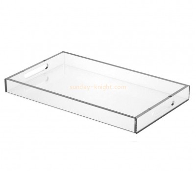 Clear acrylic storage box with handle for picnic AHK-011