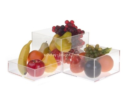 Transparent acrylic display plate for fruit AHK-012