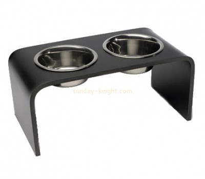 Black acrylic bowl for pet holder AHK-015
