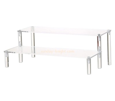 Acrylic two layer display rack for caster FSK-012