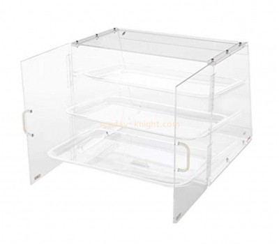 Cake display and storage case with three layers and lid FSK-016
