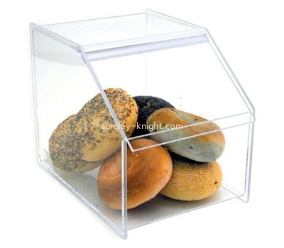 Square clear lucite food display case FSK-019
