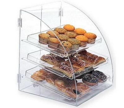 Clear lucite roof shape food display box FSK-023