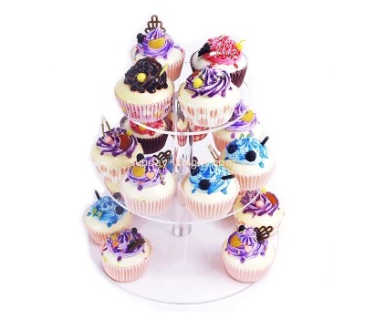 OEM supplier customized 3 tiers acrylic cupcake display stand FSK-007 FSK-007