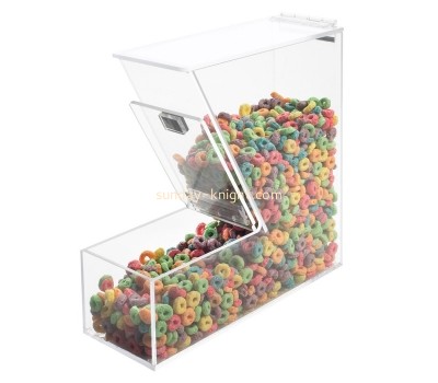 Top quality custom made clear acrylic dispenser candy box with lid FSK-029