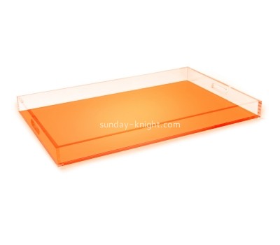 Fashion design double color acrylic fruit food tray FSK-038
