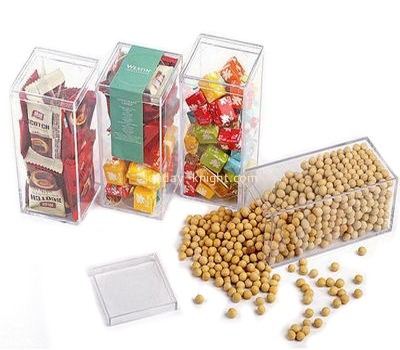 Custom retail display stands plastic acrylic food candy storage box FSK-044