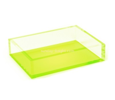 Factory wholesale clear acrylic tray plastic fruit tray dry fruit tray FSK-050