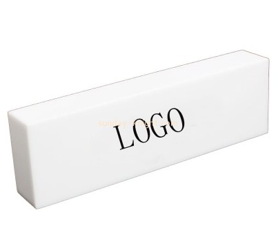 OEM supplier customized acrylic logo block perpsex logo sign block ABK-214
