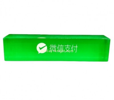 OEM supplier customized countertop acrylic payment sign block ABK-210
