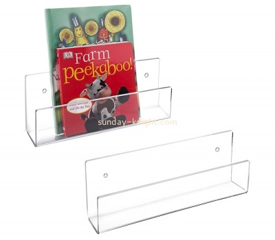 Clear lucite brochure holders mounted on wall BHK-024