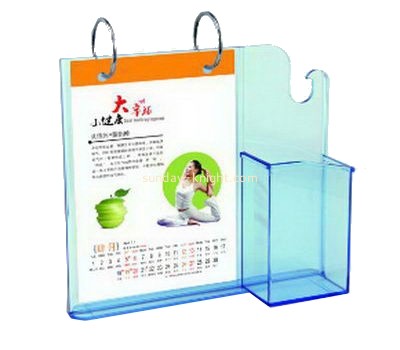 Acrylic desktop calendar stand with pen holder BHK-030