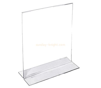 Acrylic products manufacturer customized perspex sign display holders BHK-083