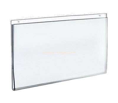 Acrylic manufacturers customized clear plastic wall sign holder BHK-081