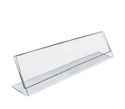 Acrylic plastic supplier customized perspex small sign holders BHK-088