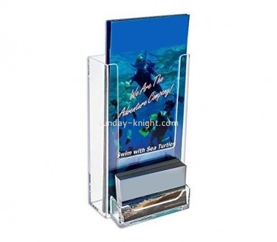 Acrylic display supplier custom plastic plexiglass brochure and business card holder BHK-198
