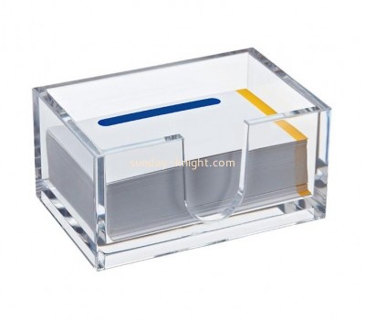 Plastic suppliers custom plexiglass fabrication desktop business card holder BHK-234