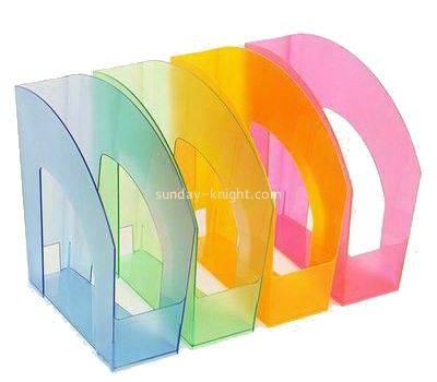 Plexiglass manufacturer custom acrylic free standing file holder BHK-510