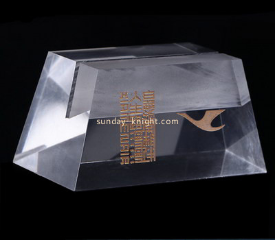 Custom laser cutting acrylic block sign CAK-017