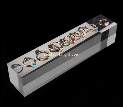 Custom laser cutting acrylic rings display block CAK-264