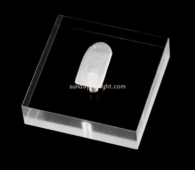 Custom laser cutting acrylic jewelry ring display block CAK-328