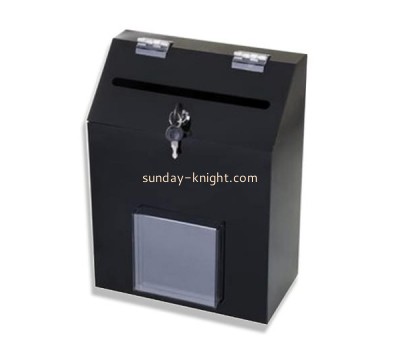 Acrylic ballot box with sign and lock DBK-015