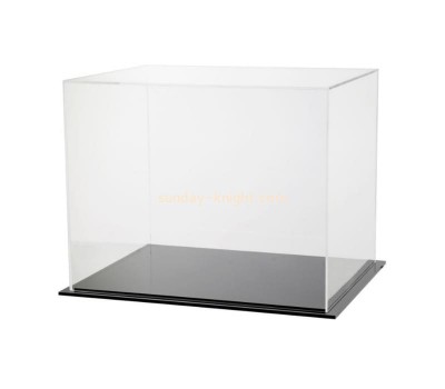 Acrylic rectangle display box  with black bottom DBK-013