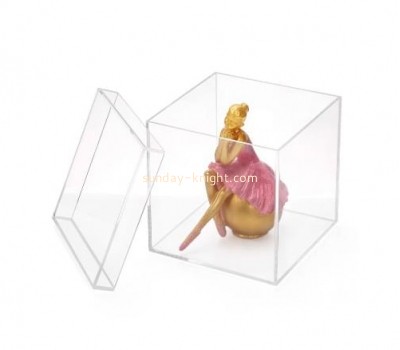 Clear lucite display case with lid DBK-016