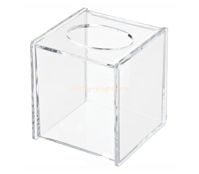 High quality acrylic clear squrae facial tissue box customized wholesale DBK-025