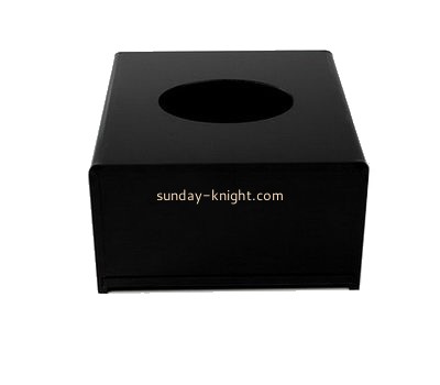 Customize acrylic black tissue box DBK-875