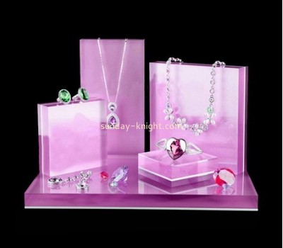 Acrylic jewellery set retail display  stand JDK-009