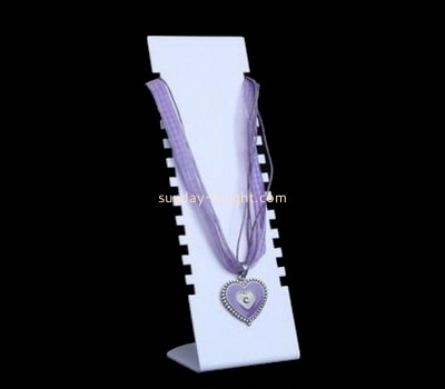 White lucite display stand for necklace JDK-026