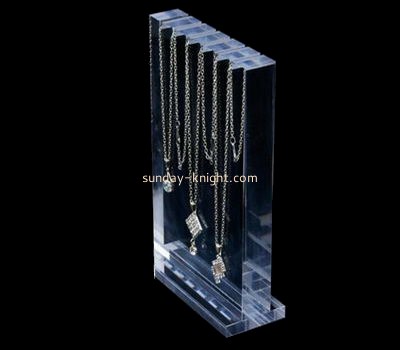 Custom clear jewelry necklace item display stand acrylic JDK-302