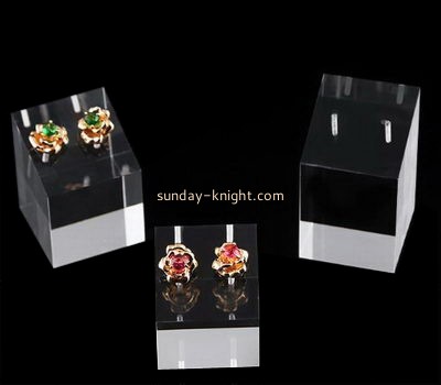 Perspex manufacturers customized retail display risers earring holder stand JDK-330
