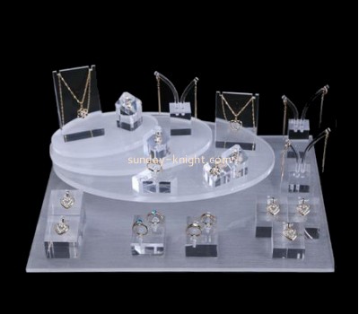 Lucite manufacturer customized acrylic jewelry retail display stand JDK-374