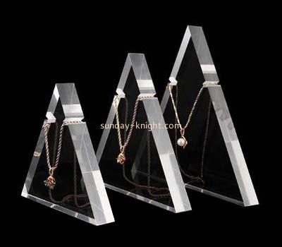 China acrylic manufacturer customized necklace holder display stands JDK-442