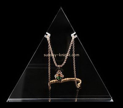 Acrylic products manufacturer customized acrylic long necklace display JDK-446