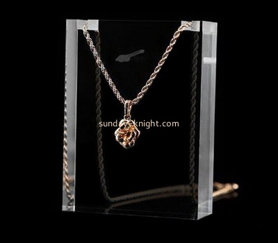 Acrylic display manufacturers customized acrylic block necklace display holder JDK-445