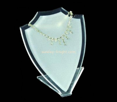 Display manufacturers customized acrylic necklace bust display stand JDK-452