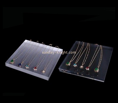 Plexiglass company customized acrylic necklace display stand JDK-459