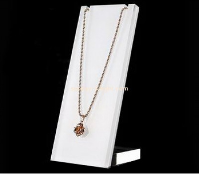 Acrylic items manufacturers customized white necklace display stand JDK-471