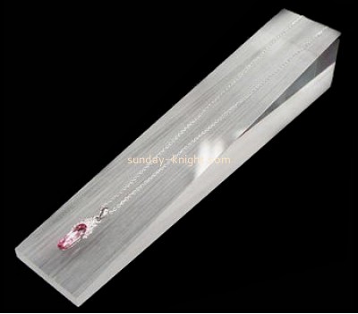 Acrylic manufacturers customized long necklace display stand JDK-474