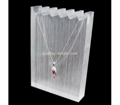 Acrylic factory customized acrylic block necklace display stand JDK-472