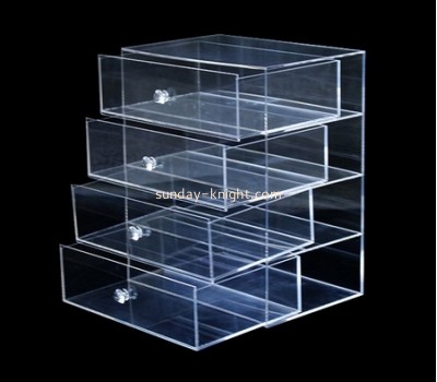 Clear lucite makeup organizer with four drawers MDK-024