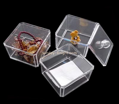 Transparent acrylic storage box for cosmetics with lid MDK-026