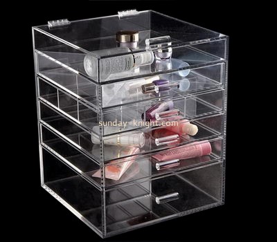 6 drawer acrylic makeup display case organizer MDK-043