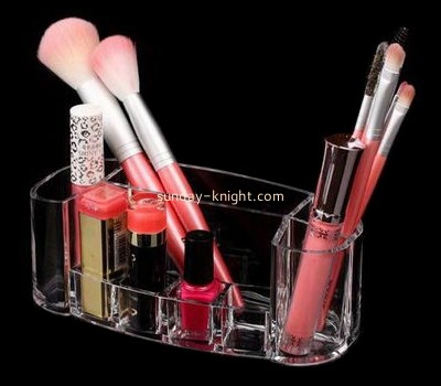 Hot selling acrylic makeup brush display acrylic cosmetic display cosmetic display shelf MDK-075