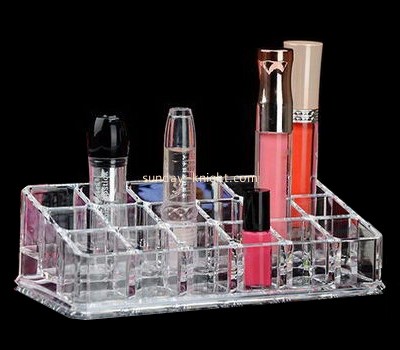 China lucite suppliers custom acrylic lipstick display rack display stands for cosmetics MDK-089