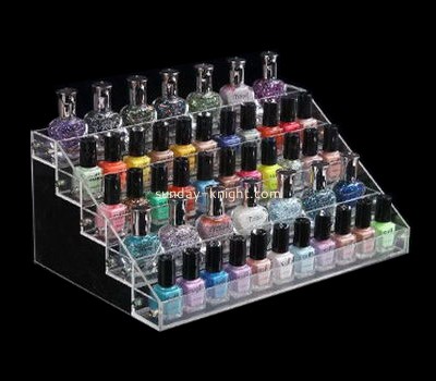 China custom display manufacturers wholesale acrylic display cosmetic clear nail polish rack MDK-092