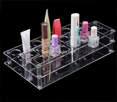 Custom acrylic retail display clear makeup organizer shop display MDK-093